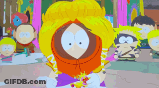 Red-Eyed Cartoon Saying Vox When No Kenny GIF