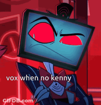 Red-Eyed Cartoon Saying Vox When No Kenny GIF