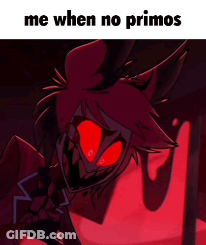 Red Eyes Cartoon Me When No Primos GIF