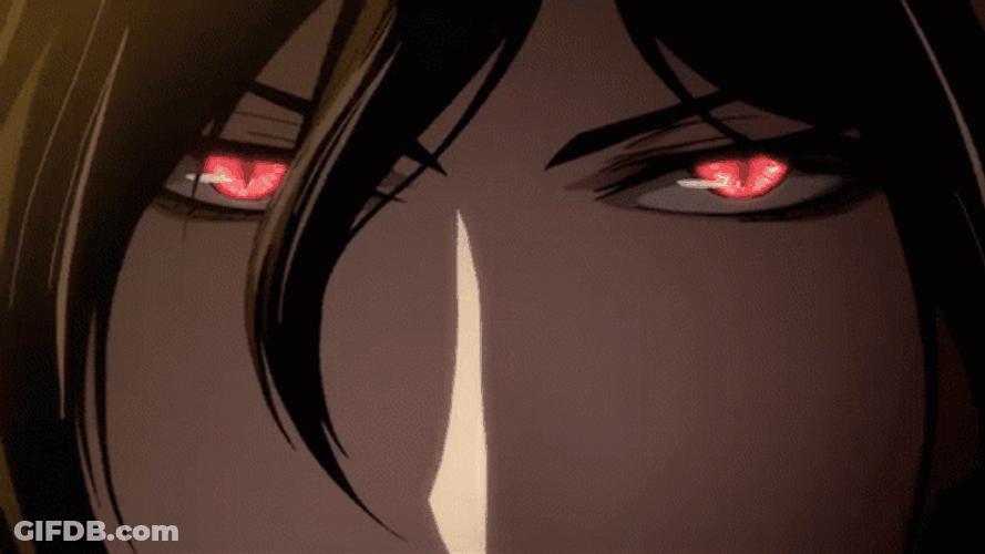 Red Eyes Demon Anime GIF