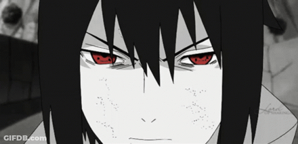 Red Eyes Sasuke Sharingan GIF