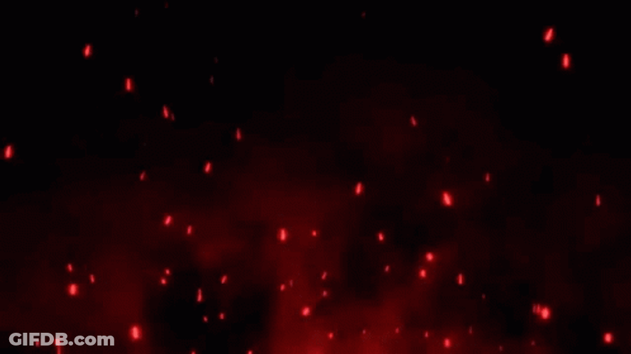 Red Fire Sparkle Aesthetic GIF