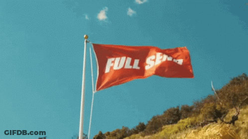 Red Flag Saying Full Service GIF