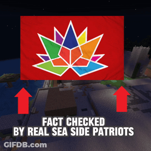 Red Flag With Maple Leaf Fact Checked By Real Sea Side Patriots GIF
