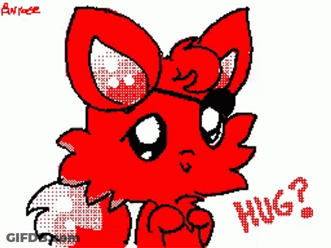 Red Foxy Asking For A Hug GIF