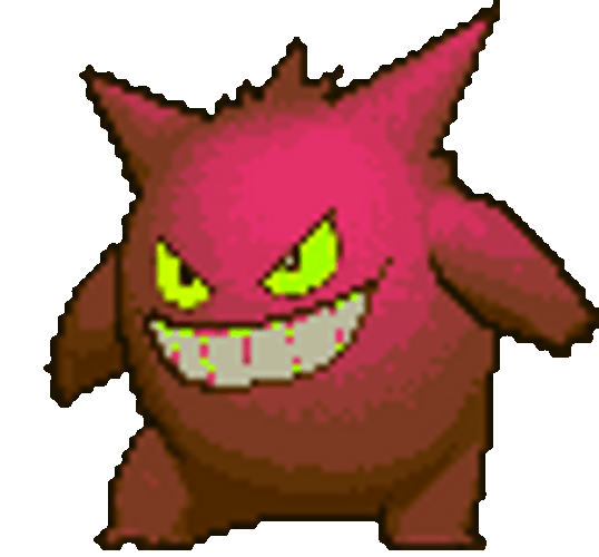 Red Gengar Pokemon GIF
