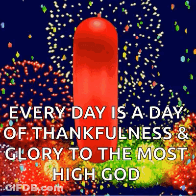 Red Gummy Bear Every Day Thankfulness And Glory GIF