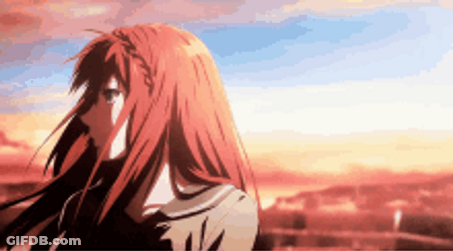 Red Hair Anime Aesthetic Violet Evergarden GIF