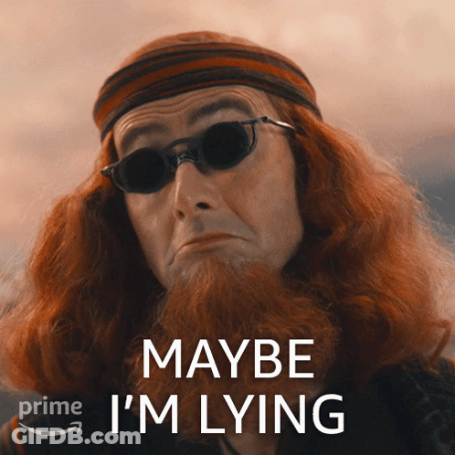 Red Hair Beard Man Says Maybe I'm Lying GIF