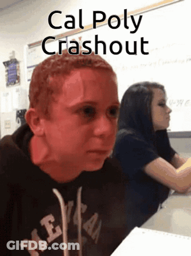 Red Hair Boy In Classroom Cal Poly Crashout GIF