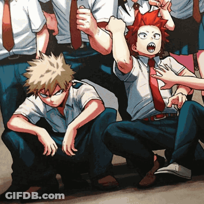 Red Hair Boy Saying Morning Bakugou GIF