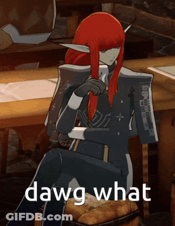 Red Hair Cartoon Character Dawg What GIF