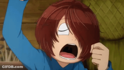 Red Hair Cartoon Character In Blue Shirt GIF