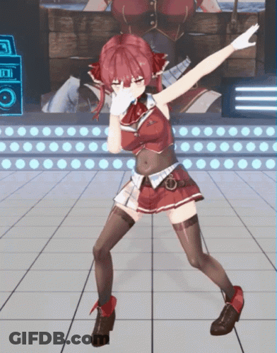 Red Hair Girl Dancing On Stage GIF