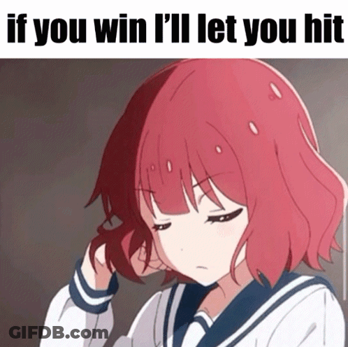 Red Hair Girl Saying If You Win I'll Let You Hit On The Bottom GIF