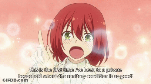 Red Hair Girl Says First Time Good Sanitary Condition GIF