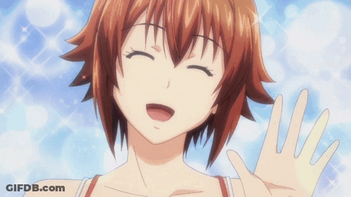 Red Hair Girl Smiling And Waving GIF