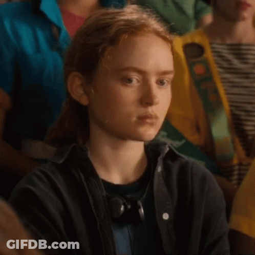 Red Hair Girl With Headphones And Black Jacket GIF