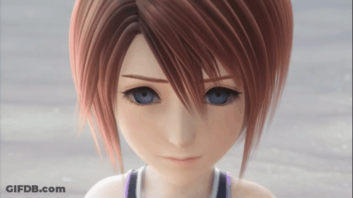 Red Hair Green Eyes Cartoon Kneeling GIF