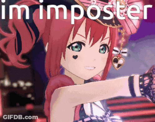 Red Hair Green Eyes Girl Top Hat Gloves Im Imposter GIF