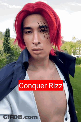 Red Hair Man Conquer Rizz GIF