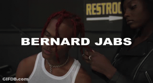 Red Hair Man With Choker Bernard Jabs GIF