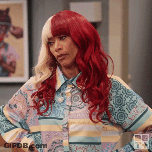 Red Hair Woman Wearing Be Shirt GIF
