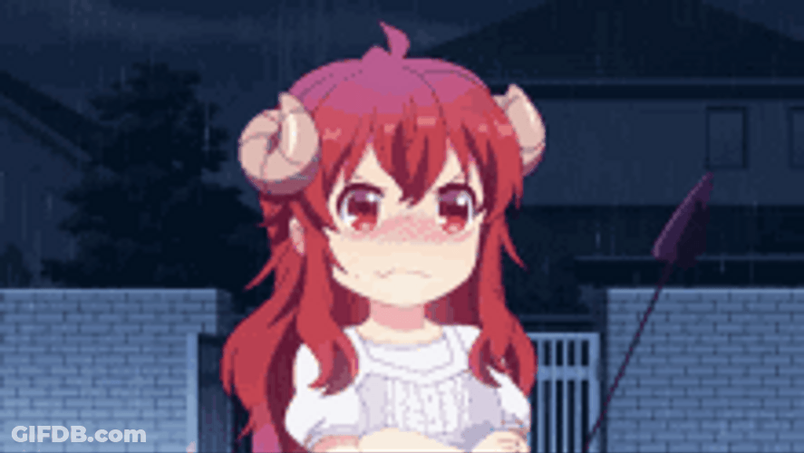 Red Hair Yuko Yoshida Demon Girl Next Door GIF
