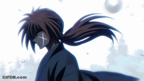 Red Haired Anime Character In Grassy Field GIF