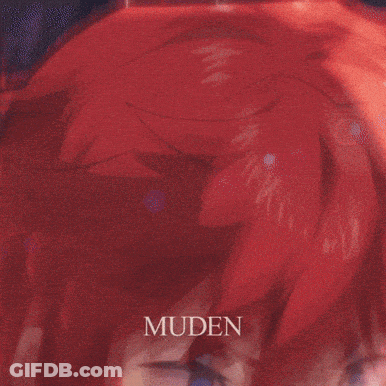 Red Haired Anime Character Muden GIF