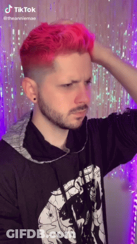Red-Haired Bearded Man In Black Cat Shirt GIF