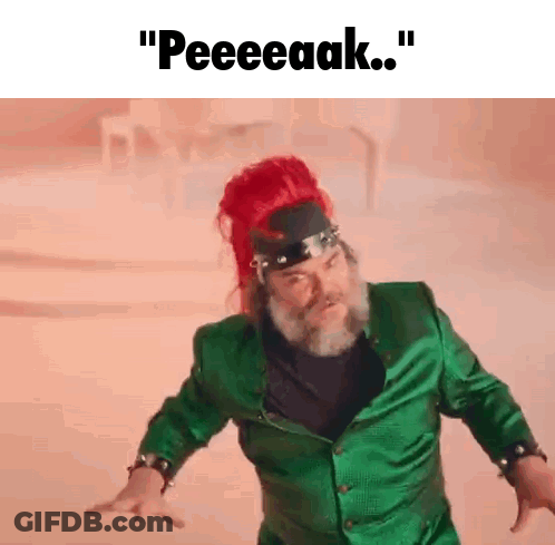 Red-Haired Bearded Man In Green Jacket Says Peeeeaak GIF