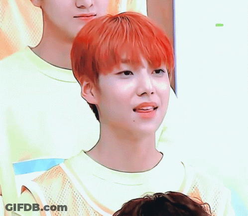 Red-Haired Boy In Yellow Shirt With Blue Stripe GIF
