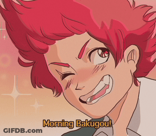 Red-Haired Boy Morning Bakugou GIF