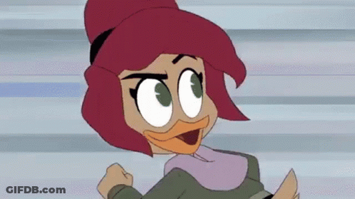 Red-Haired Cartoon Character Running Race GIF