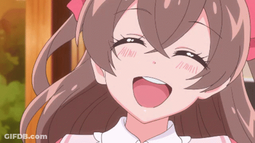 Red-Haired Cartoon Character Saying Giggles GIF