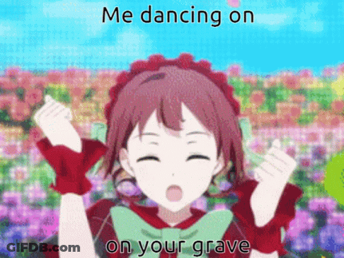 Red-Haired Girl Dancing Me Dancing On Your Grave GIF