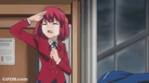 Red-Haired Girl Eyes Closed GIF