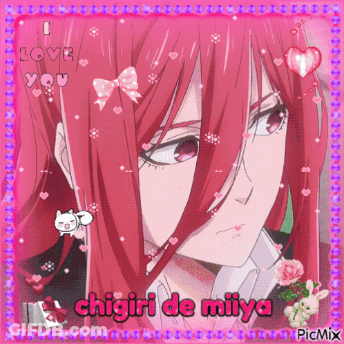Red-Haired Girl I Love You Chigiri De Miiya GIF