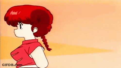 Red-Haired Girl In Red Shirt GIF