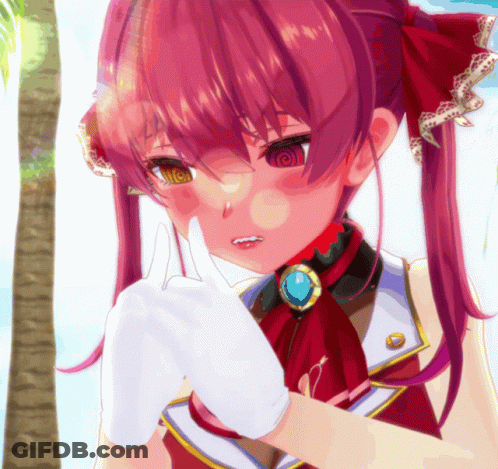 Red-Haired Girl Reaching For Blue-Yellow Object GIF