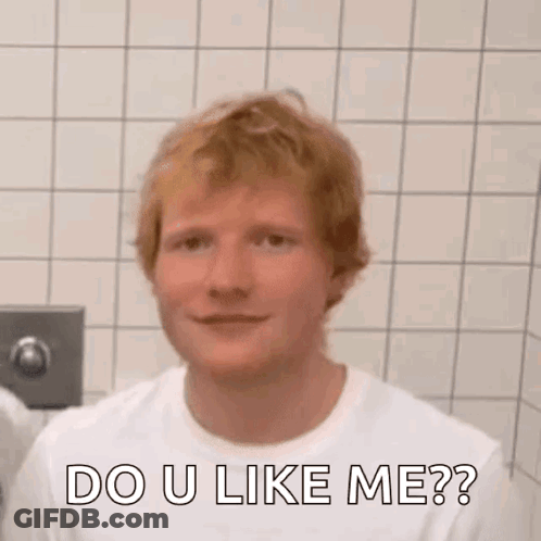 Red-Haired Man In Bathroom Asking Do U Like Me GIF