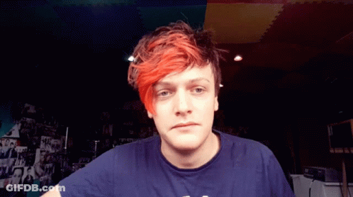 Red-Haired Man In Blue Abercrombie & Fitch Shirt GIF