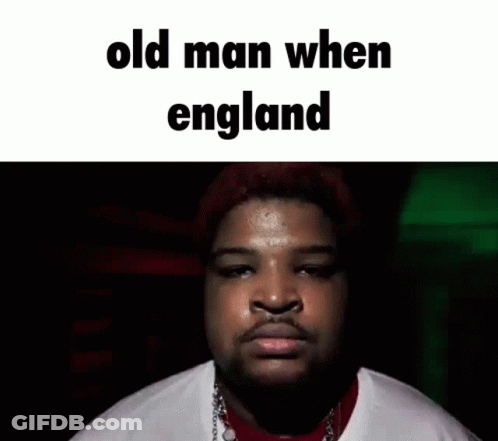 Red Haired Man In White Shirt Saying Old Man When England GIF