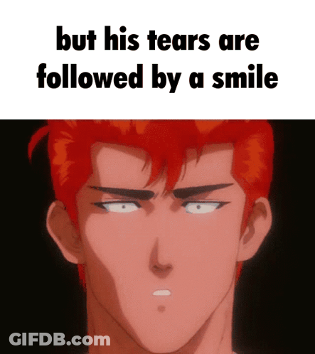 Red-Haired Man Smiling After Tears GIF