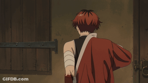Red-Haired Man Standing At Door GIF