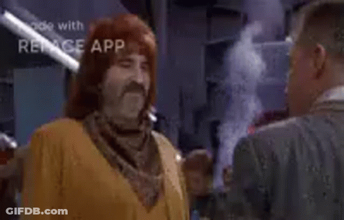 Red-Haired Man Tells Another Man Two Weeks GIF