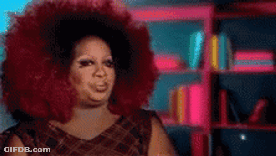 Red Haired Woman Doing Head Shake GIF