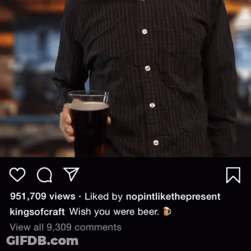 Red-Haired Woman Drinking From Black Mug GIF