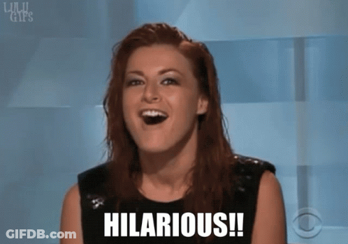 Red-Haired Woman Laughing Hilarious GIF